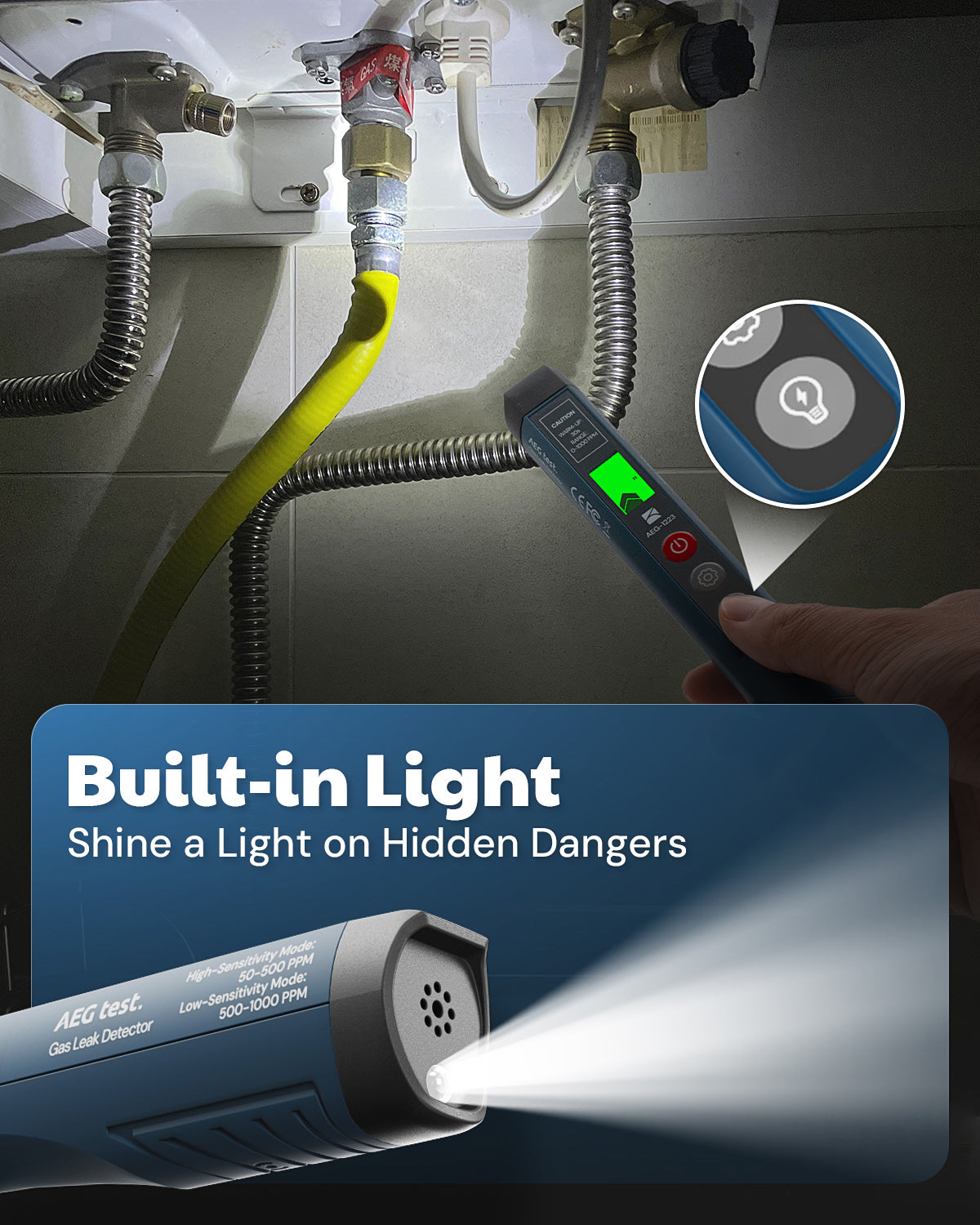 AEG-1223 Gas Leak Detector(Blue)