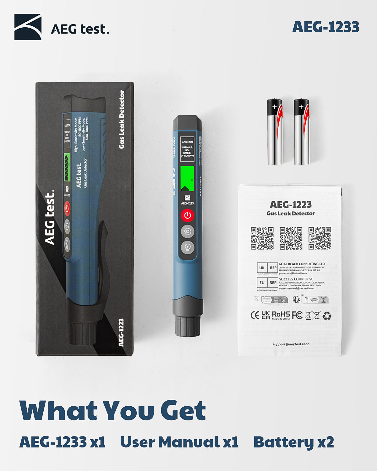 AEG-1223 Gas Leak Detector(Blue)