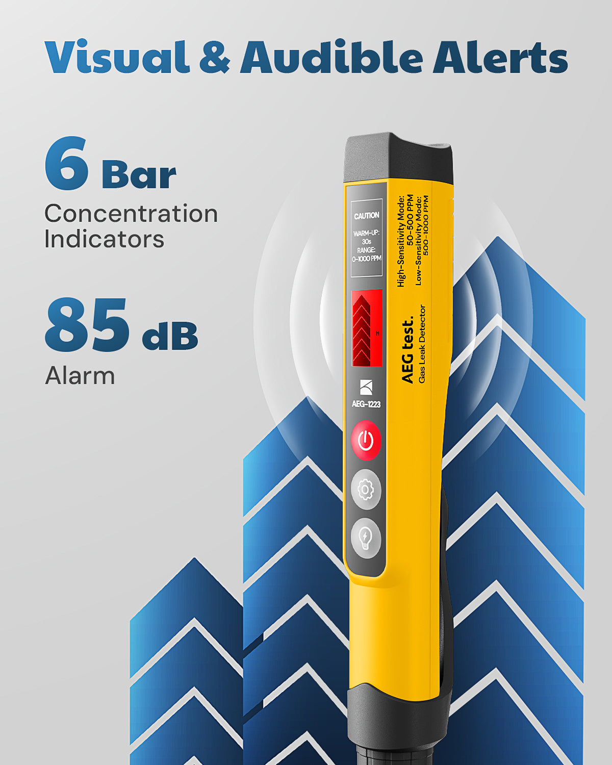 AEG-1223 Gas Leak Detector (Yellow)
