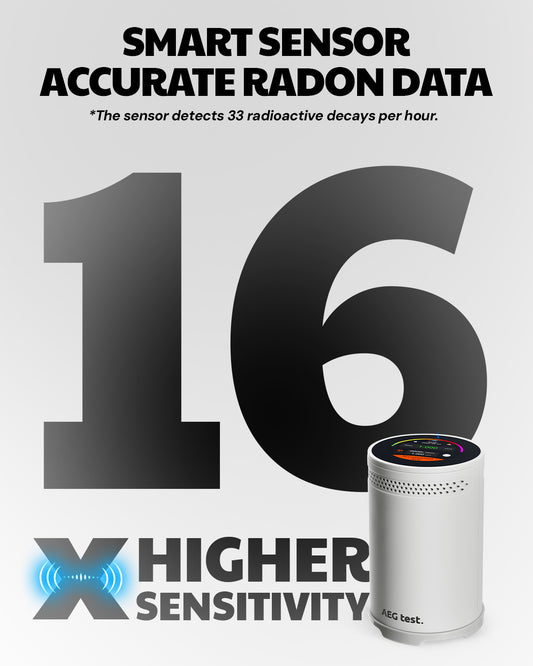 AEGTEST HOUND-3699 Radon Detector (White)
