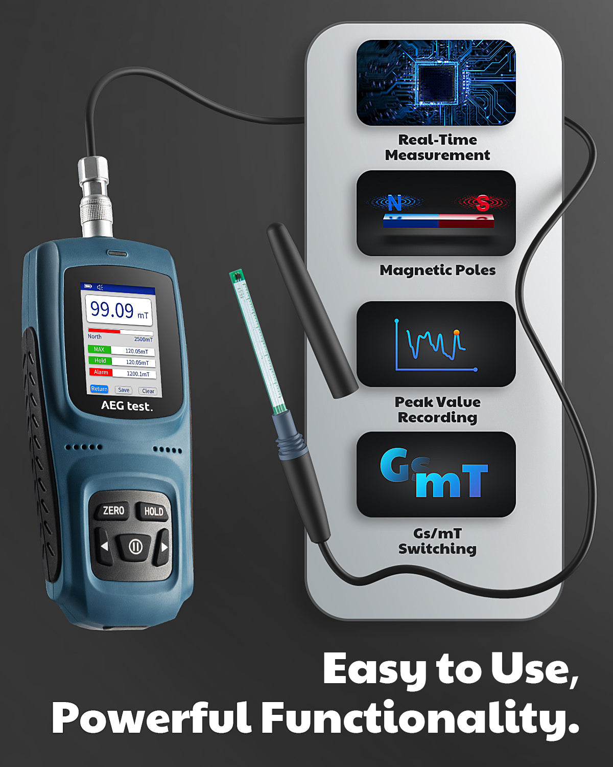 AEG-8103 Gauss Meter (2% Standard Precision Measurement)