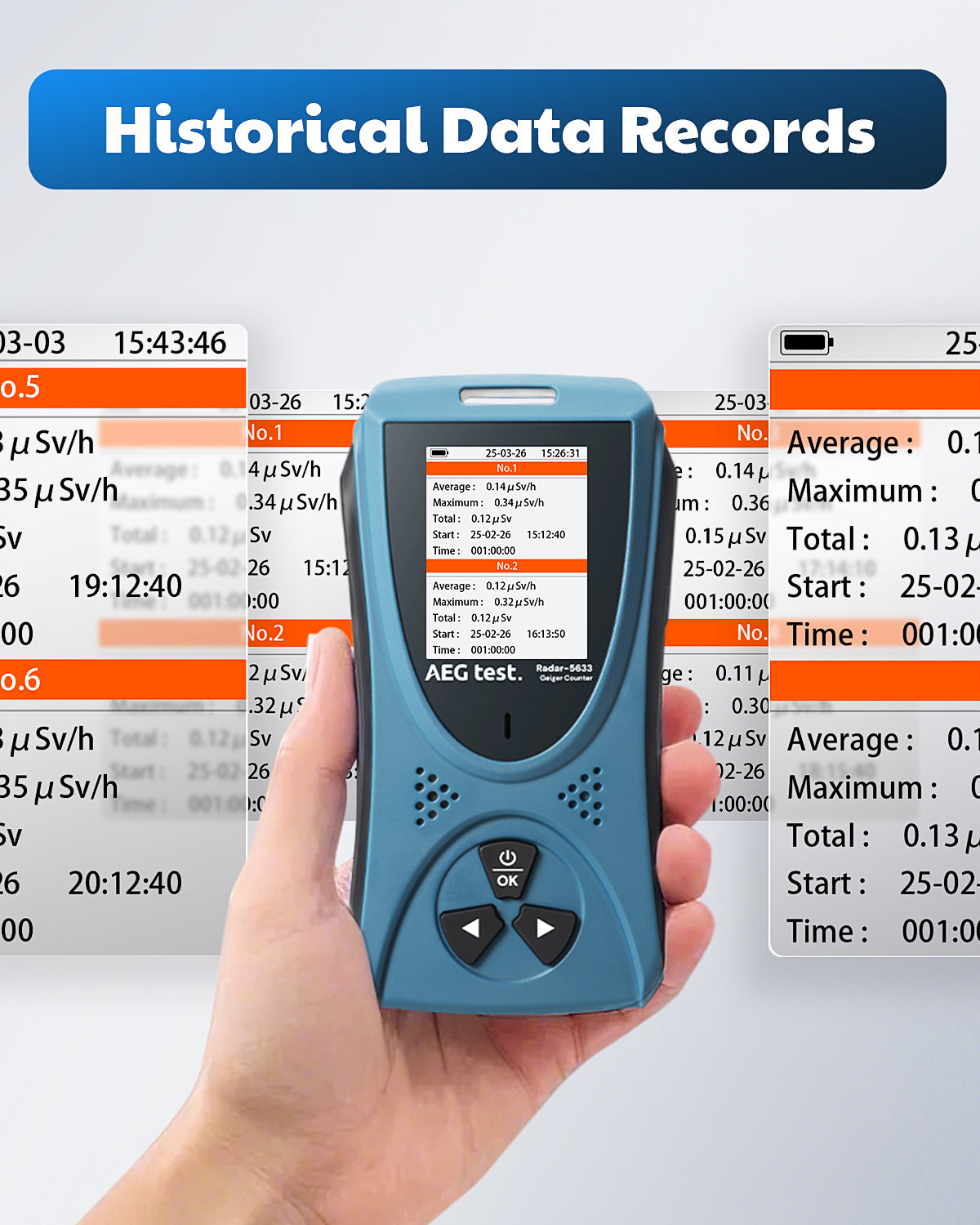 Radar-5633 Portable Nuclear Radiation Detector