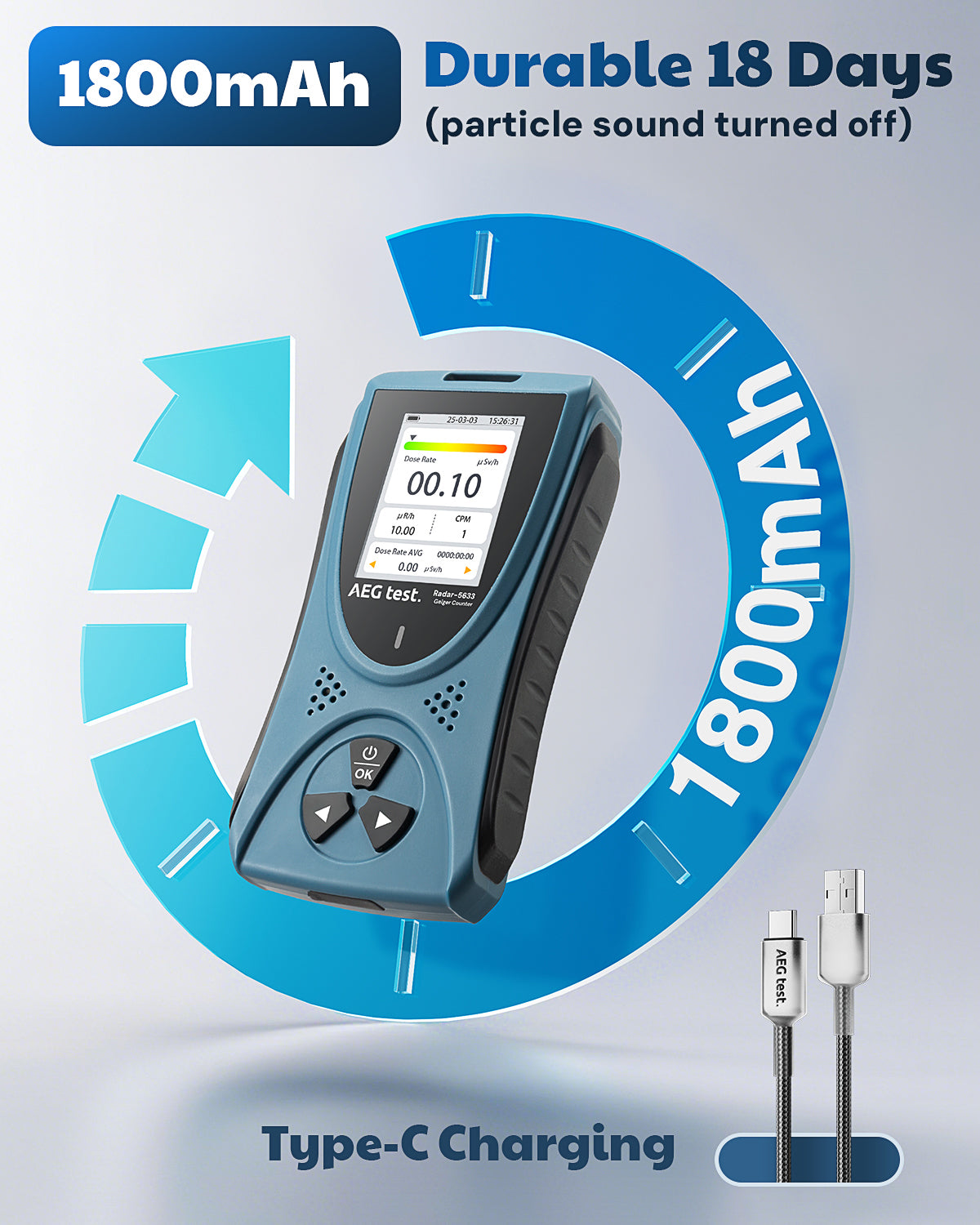 Radar-5633 Portable Nuclear Radiation Detector