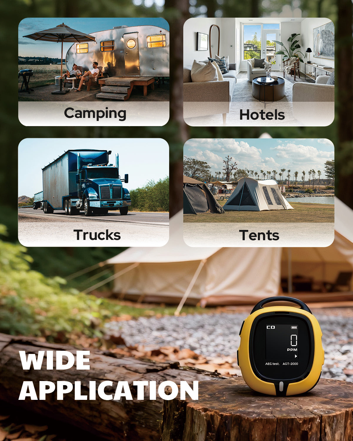 AGT-2000 Portable Carbon Monoxide Detector