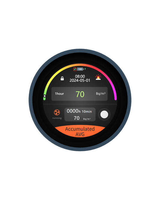AEGTEST HOUND-3699 Home Radon Detector, 1-Hour Effective Measurement, Historical Data Storage, with Touchscreen Color Display, Accurate and Fast Detection, Compact Design for Home Safety