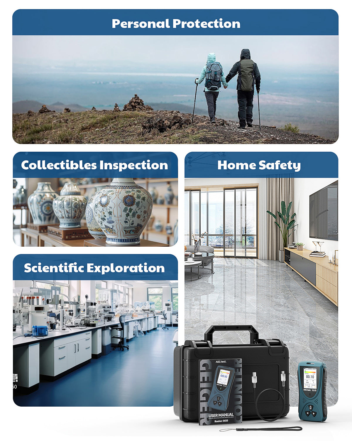 Radar-5633 Portable Nuclear Radiation Detector