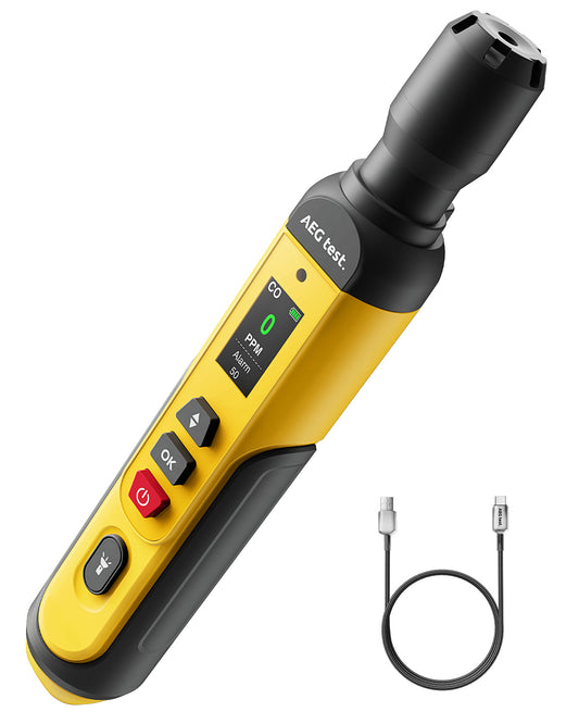 AGT-2459 Portable Carbon Monoxide Detector - Yellow