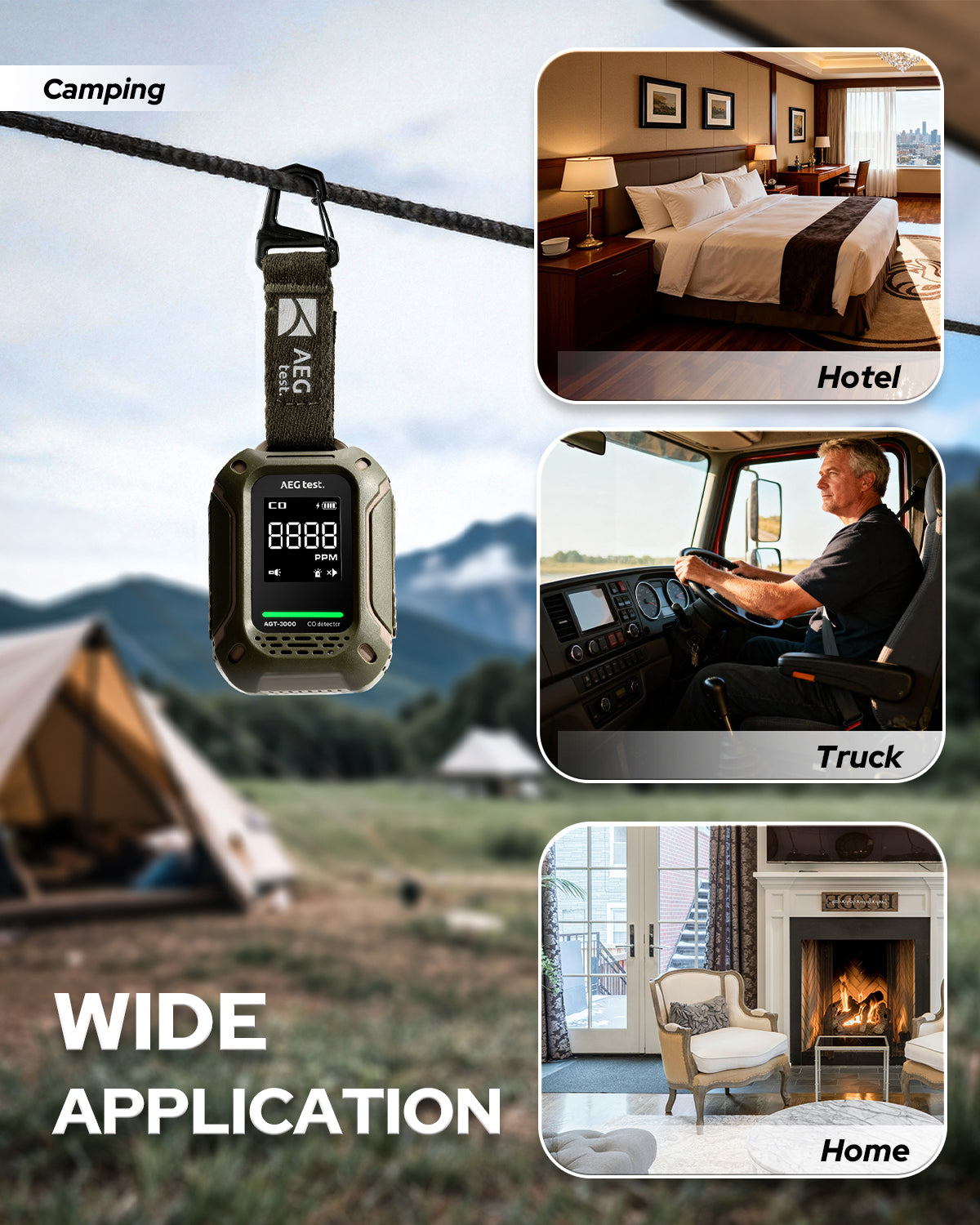 AGT-3000 Portable Carbon Monoxide Detector