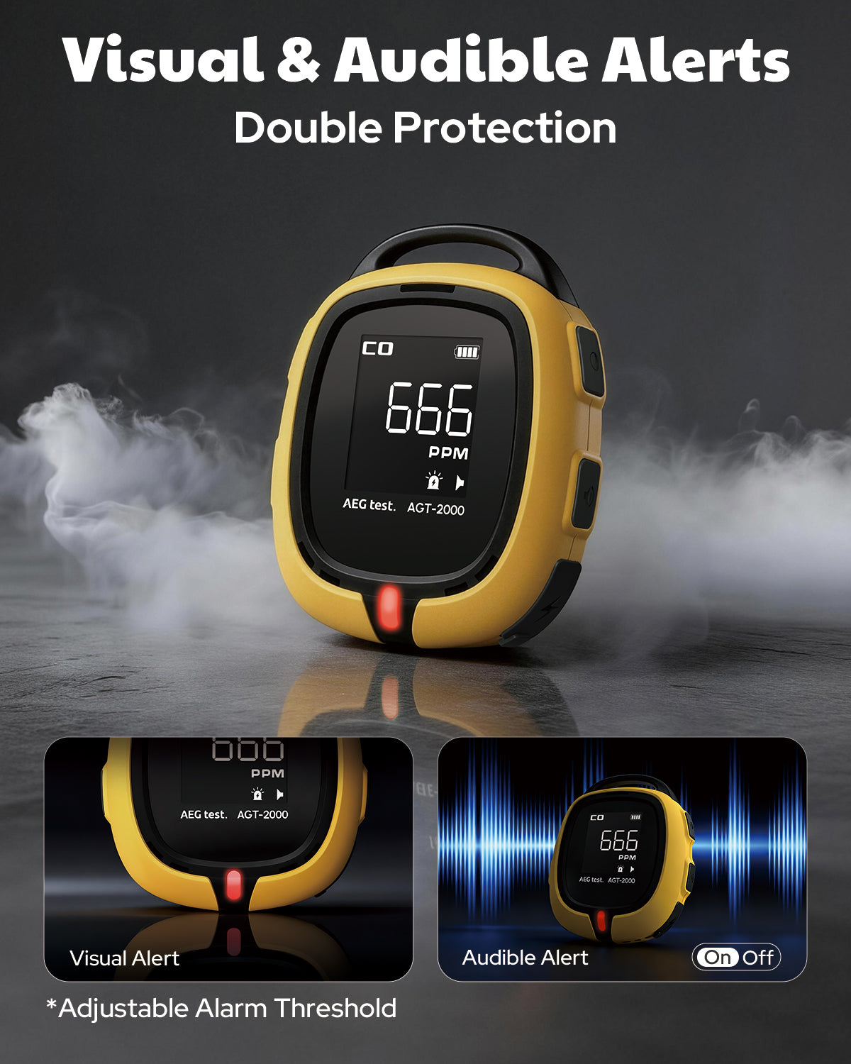 AGT-2000 Portable Carbon Monoxide Detector
